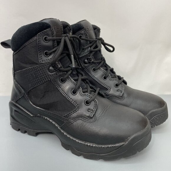 5.11 Tactical ATAC 2.0 NZ 6” Boots Combat Duty Leather Black Mens 7 - Picture 1 of 14